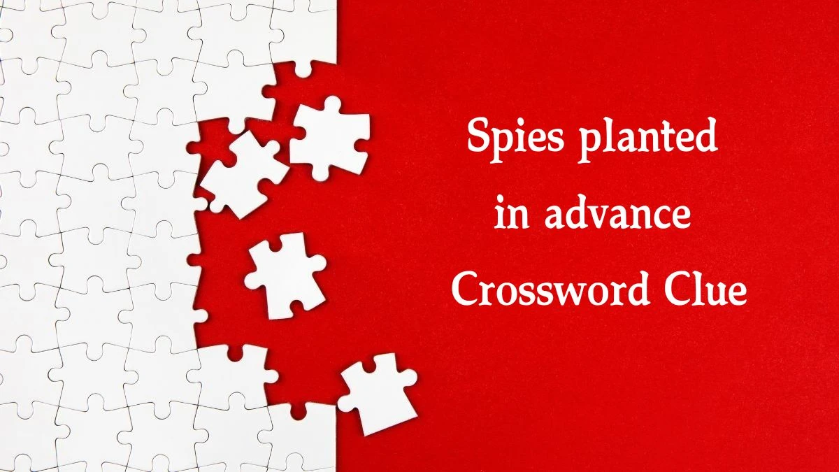 Spies planted in advance Irish Daily Mail Quick Crossword Clue Puzzle Answer from September 03, 2024