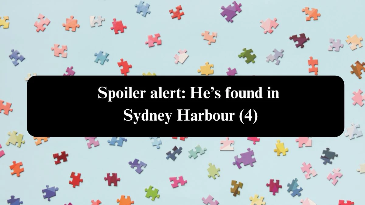 Spoiler alert: He’s found in Sydney Harbour (4) NYT Crossword Clue Puzzle Answer from September 21, 2024