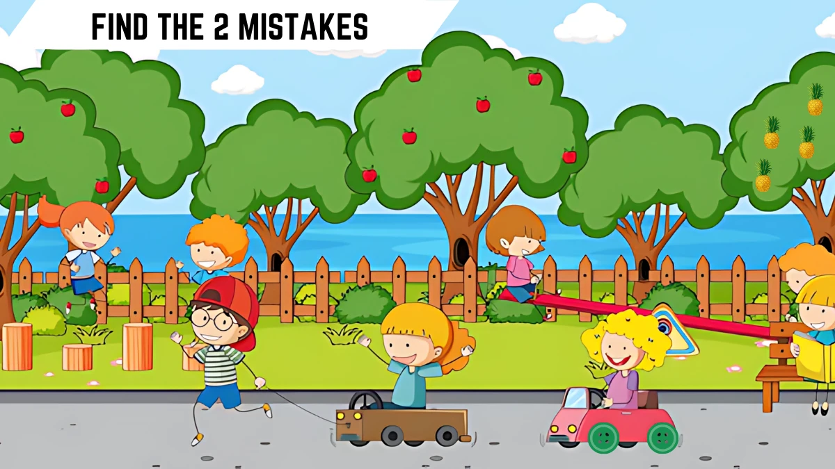 Spot the 2 Mistakes Picture Puzzle IQ Test: Only 10% of people can spot the 2 Mistakes in this Image in 8 Secs