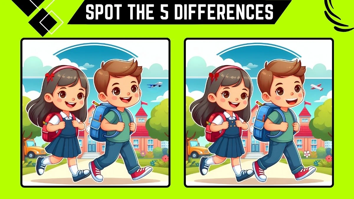 Spot the 5 Differences: Only People with Eagle Eyes Can Spot the 5 Differences in this Image in 12 Secs | Picture Puzzle Game