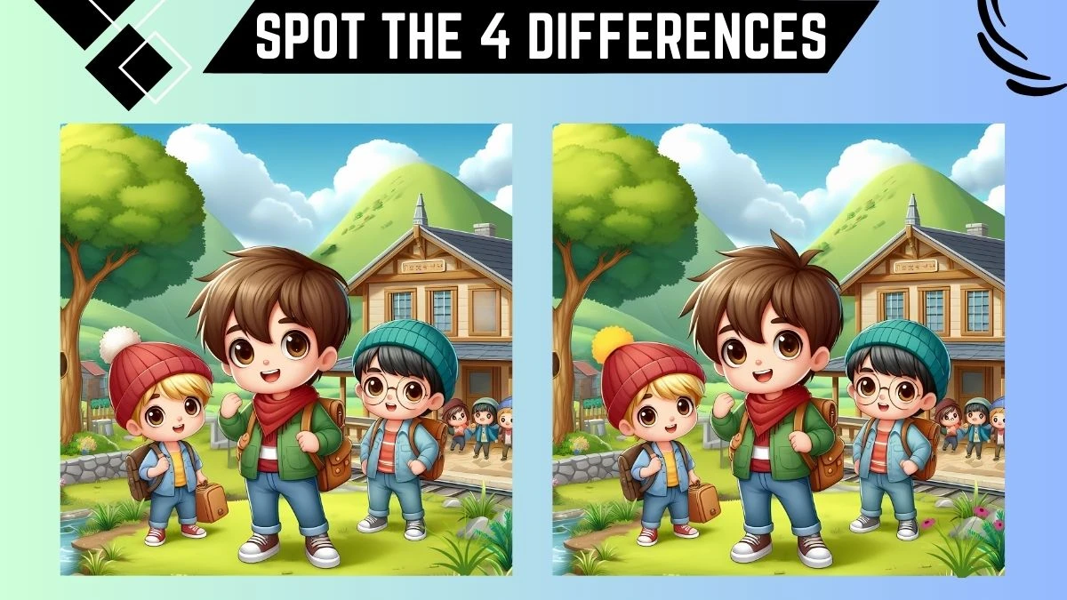 Spot the Difference Game: Only Genius with Eagle Eyes Can Spot the 4 Differences in this Image in 15 Secs