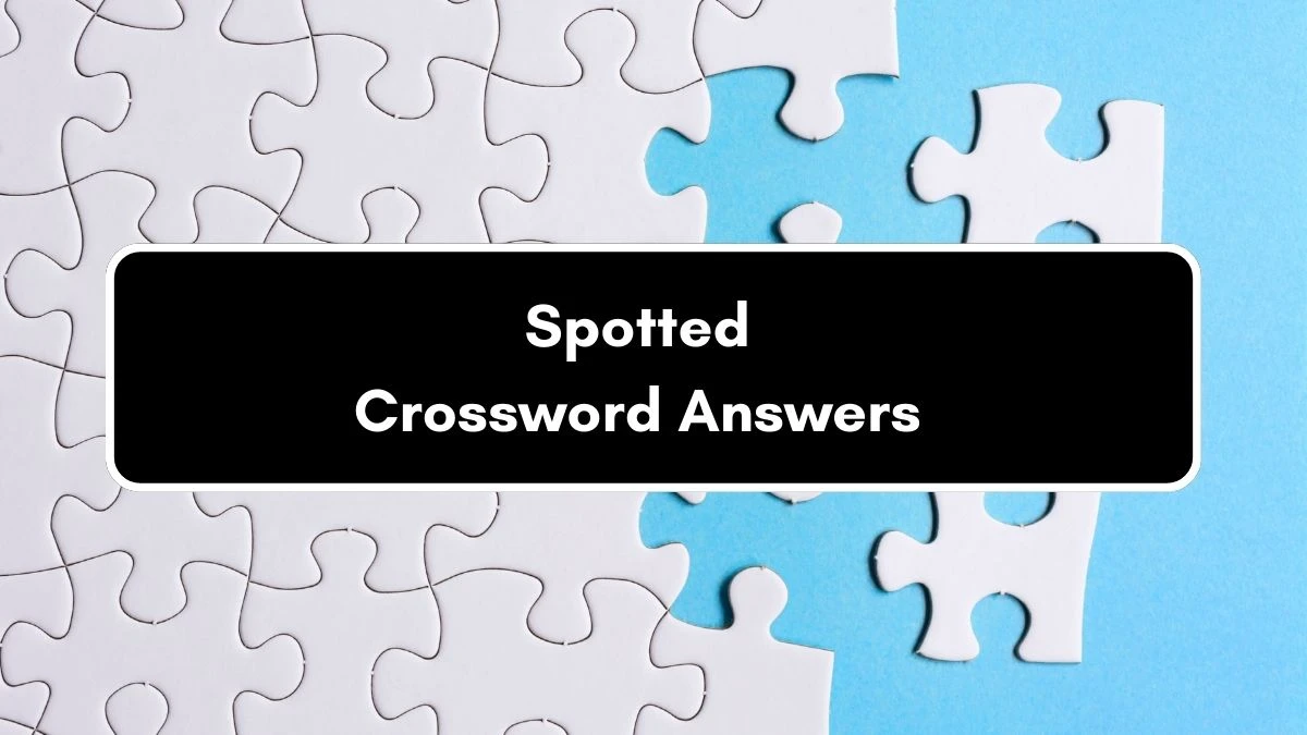 Irish Daily Mail Quick Spotted 4 Letters Crossword Clue Puzzle Answers from September 06, 2024