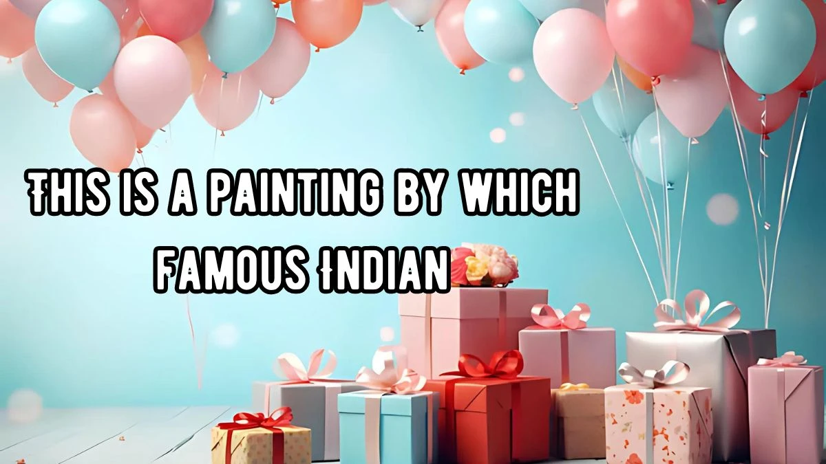 This is a painting by which famous Indian? Amazon Quiz Answer Today September 18, 2024