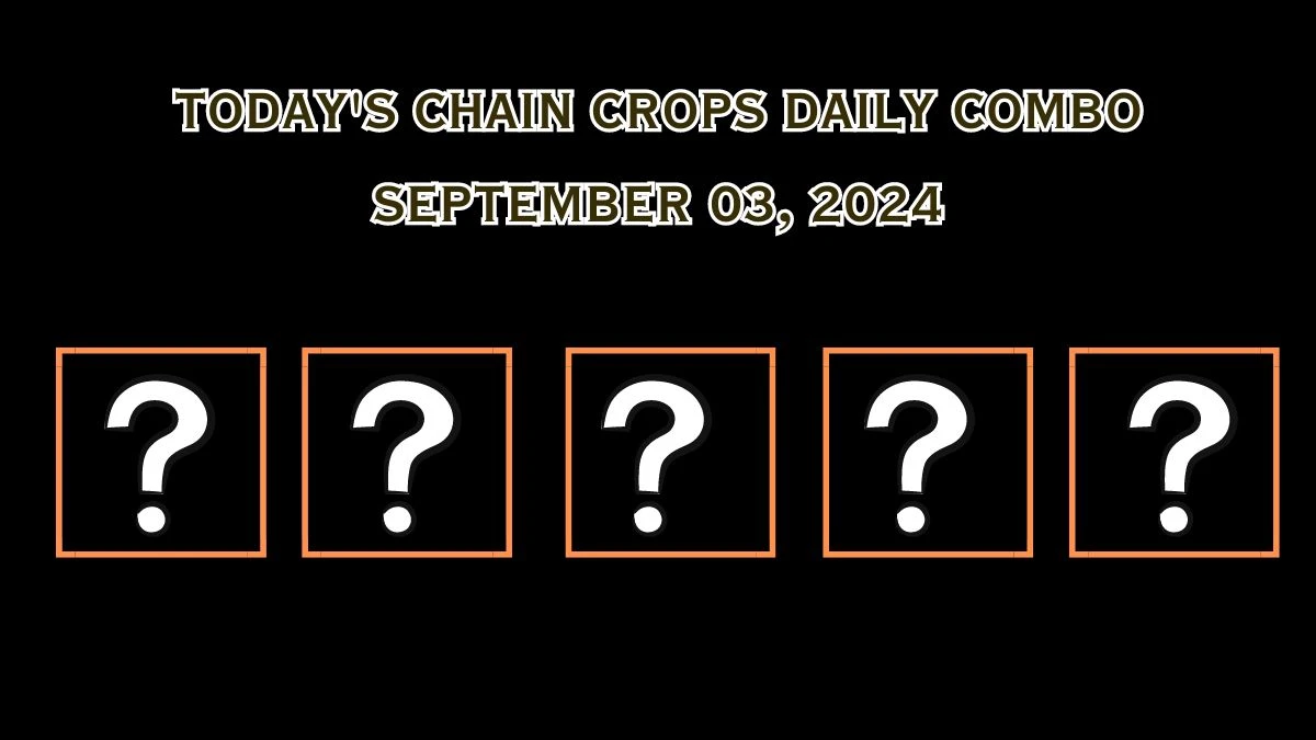 Today's Chain Crops Daily Combo September 03, 2024