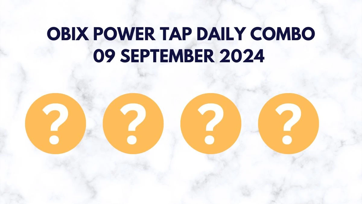 Obix Power Tap Daily Combo 09 September 2024