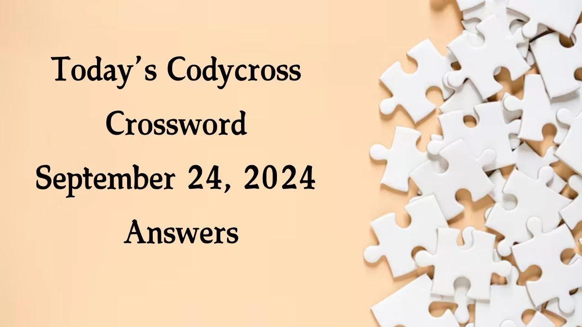 Today’s Codycross Crossword September 24, 2024 Answers