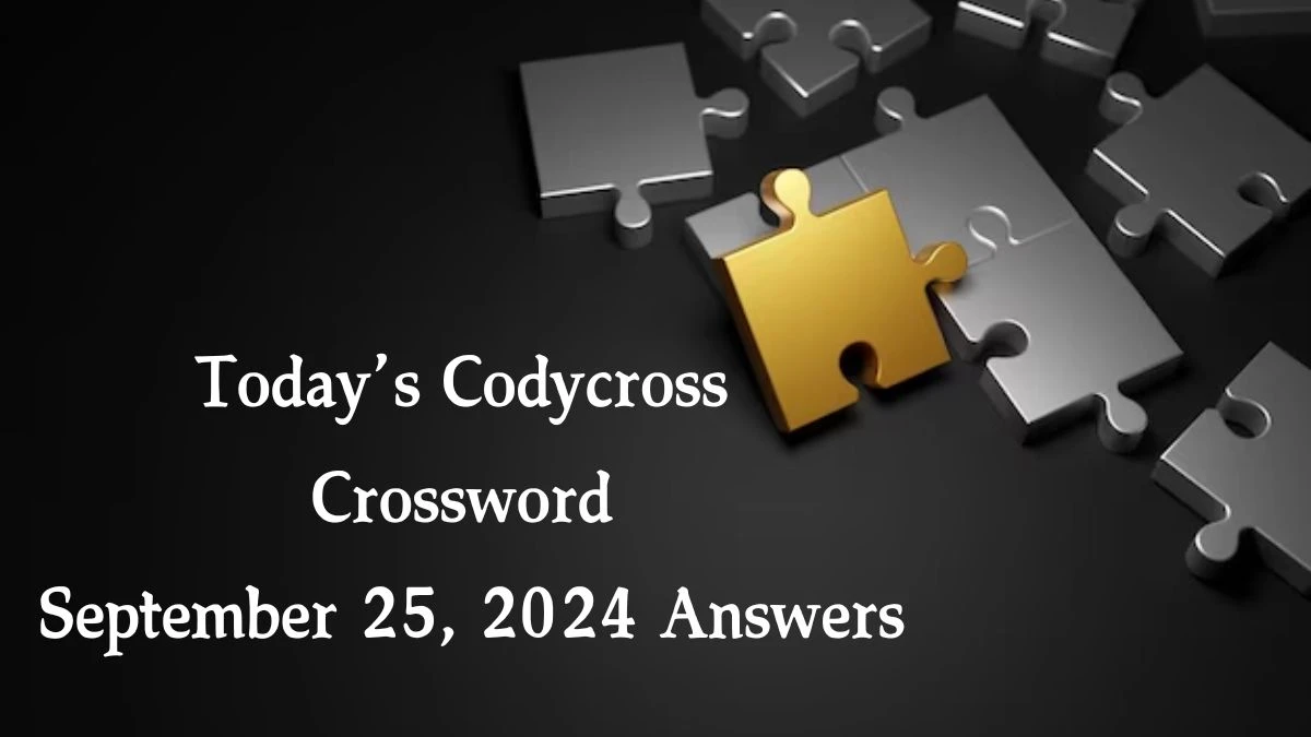 Today’s Codycross Crossword September 25, 2024 Answers