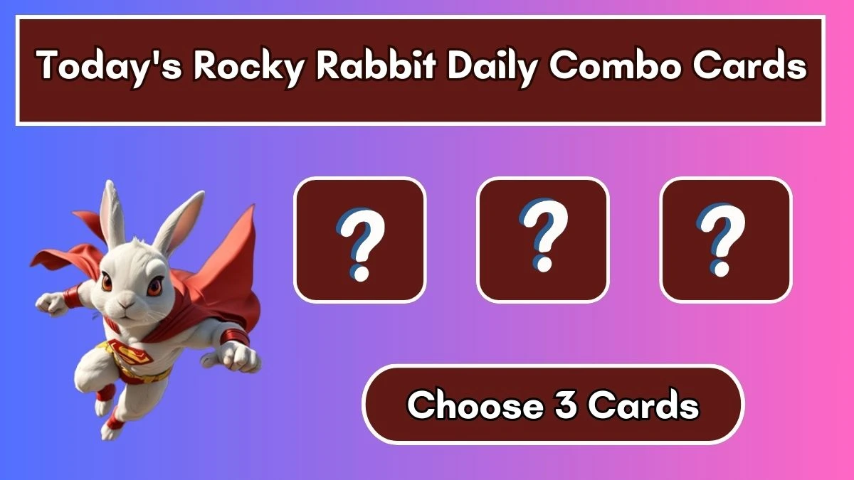 Today's Rocky Rabbit Daily Combo Cards September 18, 2024