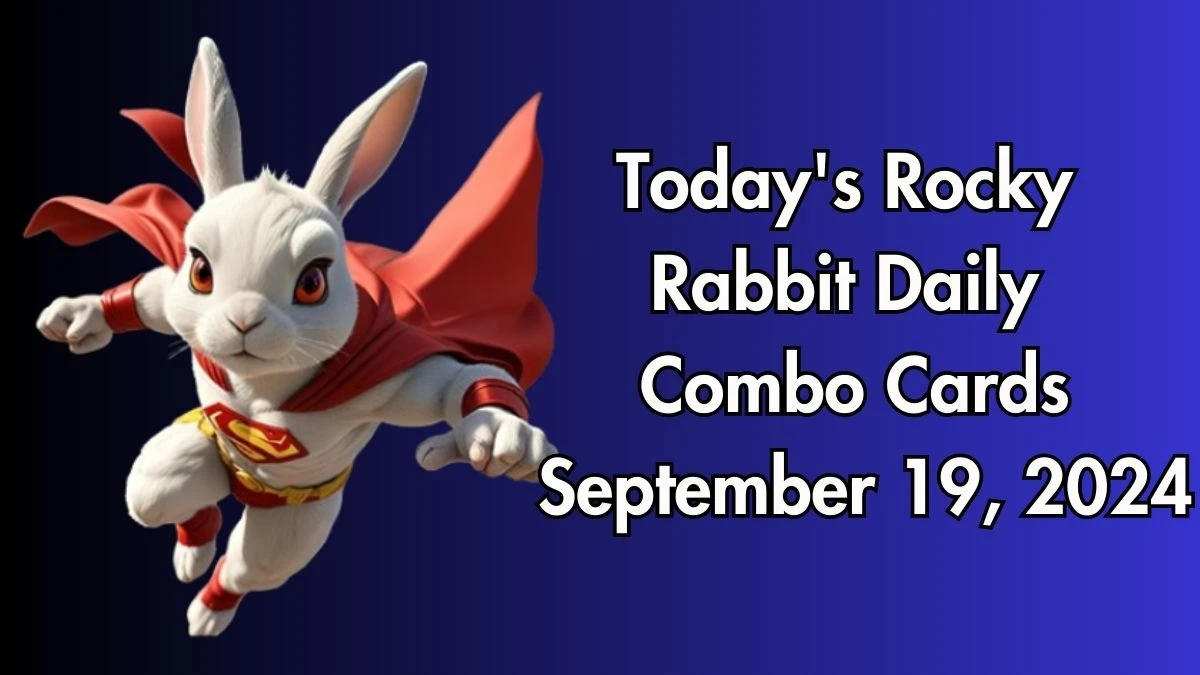 Today's Rocky Rabbit Daily Combo Cards September 19, 2024