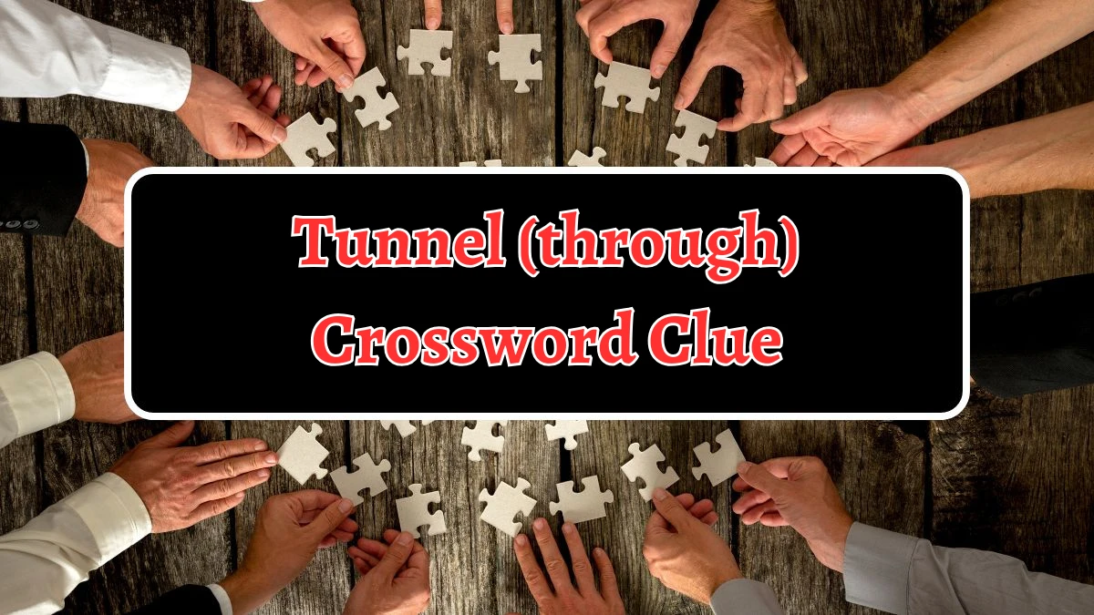 NYT Tunnel (through) (4) Crossword Clue Puzzle Answer from September 12, 2024