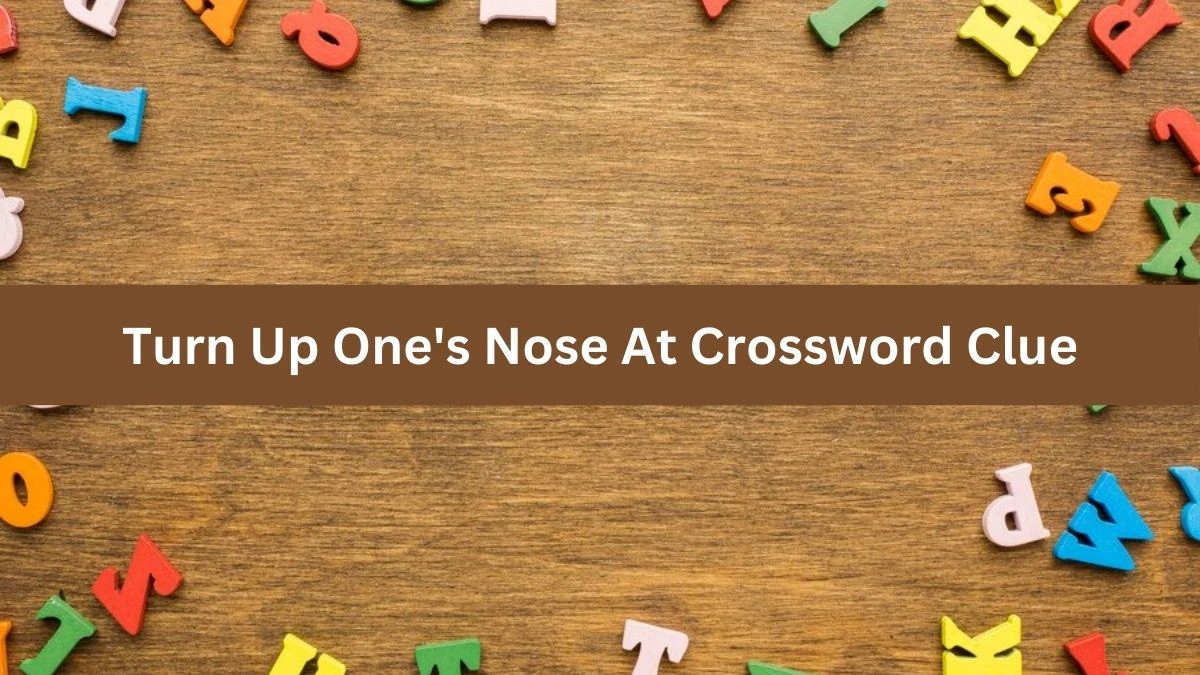 Turn Up One's Nose At 7 Little Words Puzzle Answer from September 18, 2024