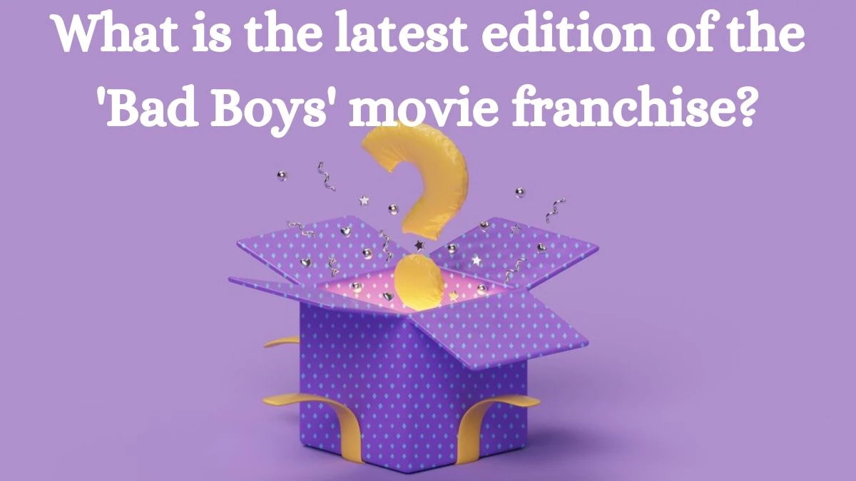 What is the latest edition of the 'Bad Boys' movie franchise? Amazon Quiz Answer Today September 11, 2024