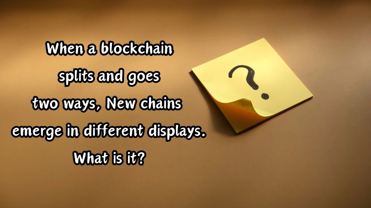 When a blockchain splits and goes two ways, New chains emerge in different displays. What is it? Musk X Empire Riddle of the Day 19 September 2024