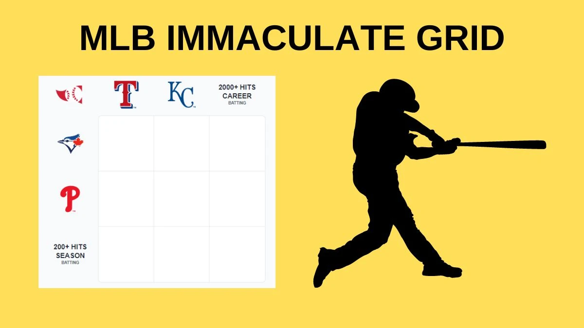 Which MLB player who has played for both the Toronto Blue Jays and Texas Rangers? MLB Immaculate Grid Answers for September 12 2024