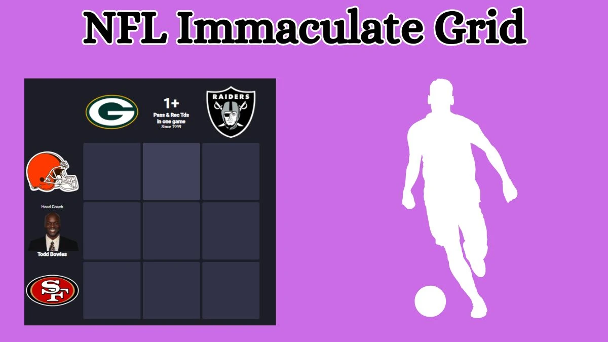 Which NFL player who has played for the San Francisco 49ers and also played for the 1+ Pass & Rec Tds in one game Since 1999? NFL Immaculate Grid Answers for September 05, 2024