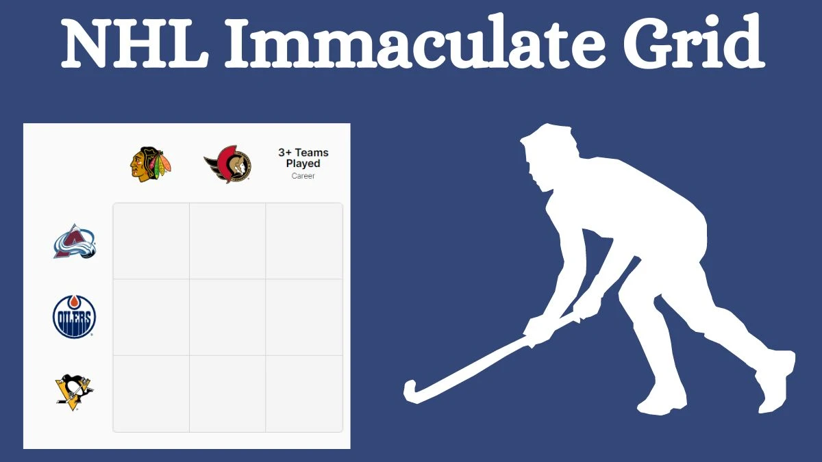 Which NHL player who has played for the Colorado Avalanche and 3+ Teams Played Career? NHL Immaculate Grid Answers for September 04, 2024