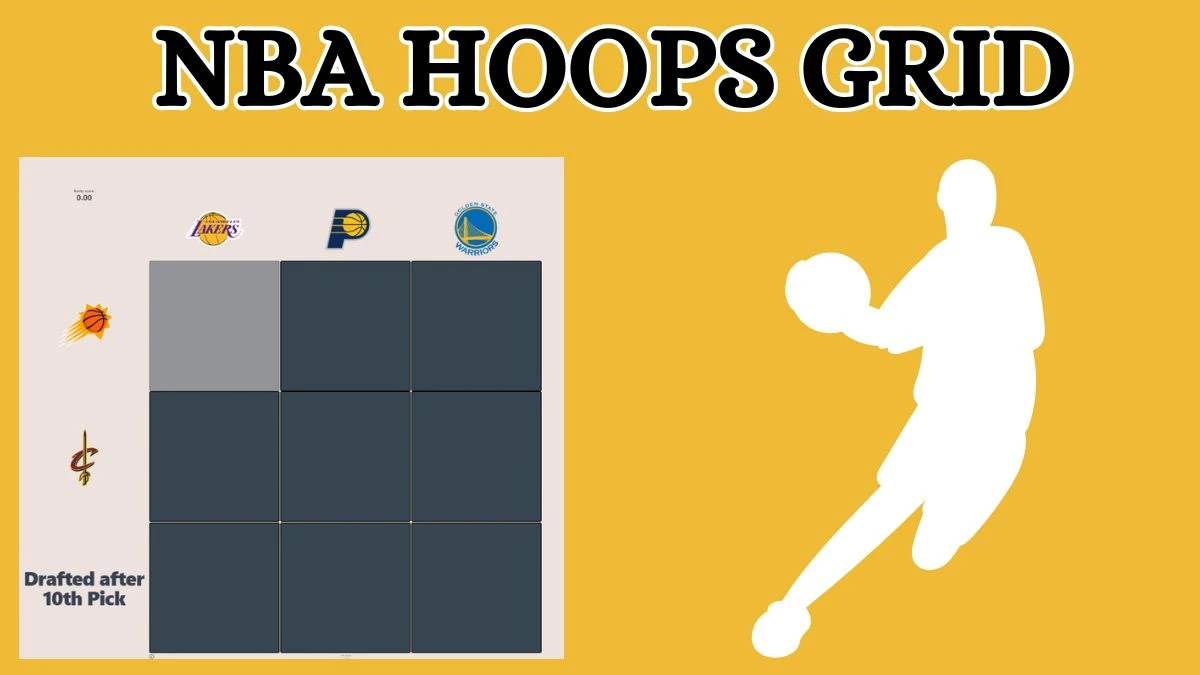 Which player who has played for the Drafted after the 10th Pick and Golden State Warriors? NBA HoopGrids Answers for September 03, 2024