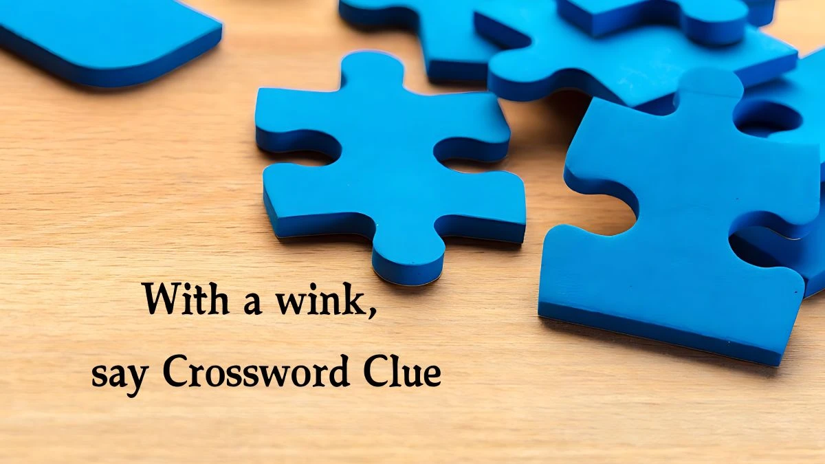 NYT With a wink, say Crossword Clue Puzzle Answer from September 19, 2024