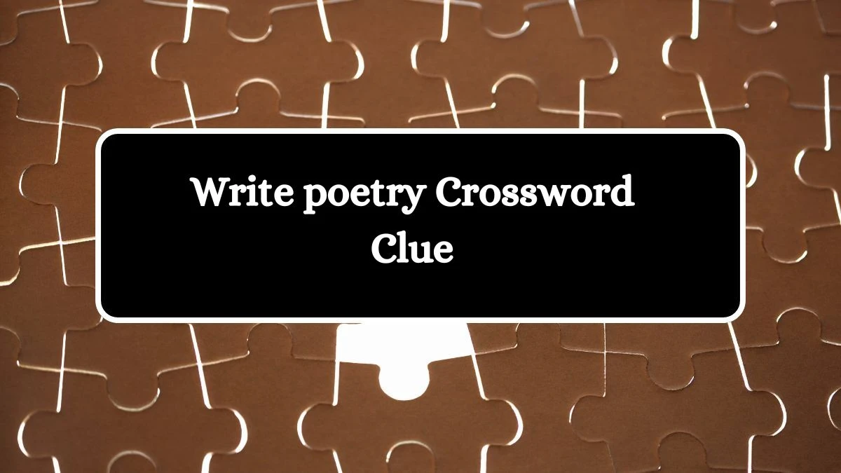 Write poetry 7 Little Words Puzzle Answer from September 25, 2024