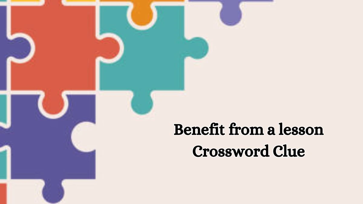 Benefit from a lesson Daily Commuter Crossword Clue Answers on October 18, 2024