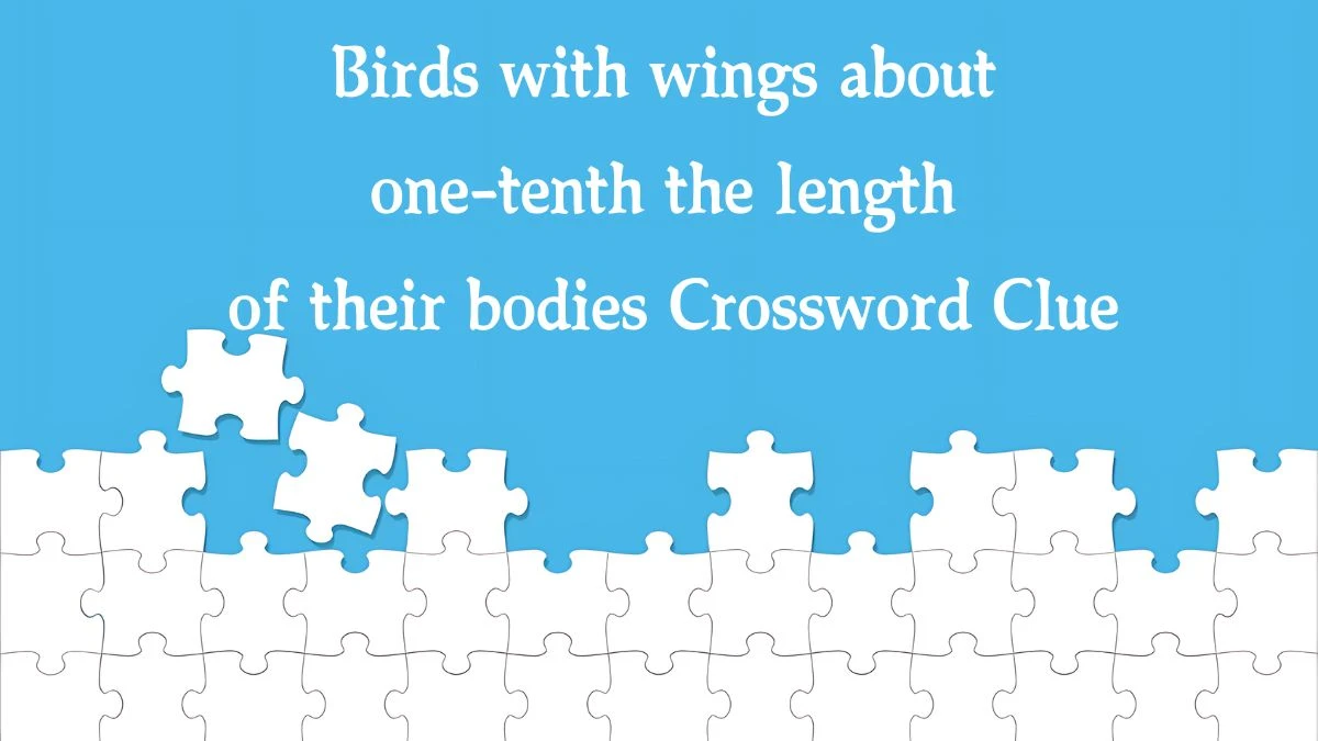 NYT Birds with wings about one-tenth the length of their bodies Crossword Clue Puzzle Answer from October 16, 2024