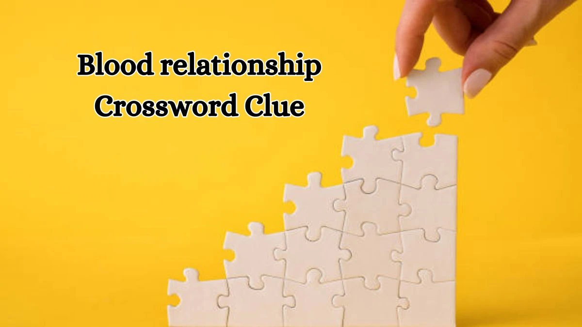 Blood relationship Irish Daily Mail Quick Crossword Clue Puzzle Answer from October 11, 2024