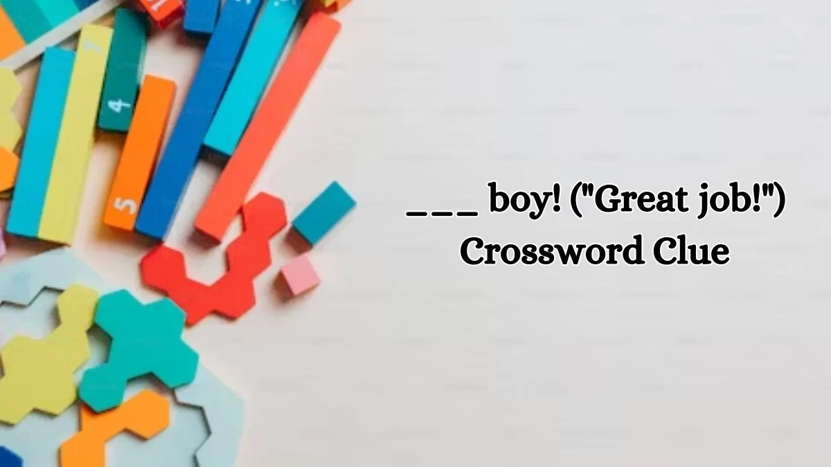 ___ boy! (Great job!) Daily Commuter Crossword Clue Puzzle Answer from October 19, 2024