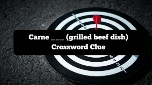 Carne ___ (grilled beef dish) NYT Crossword Clue