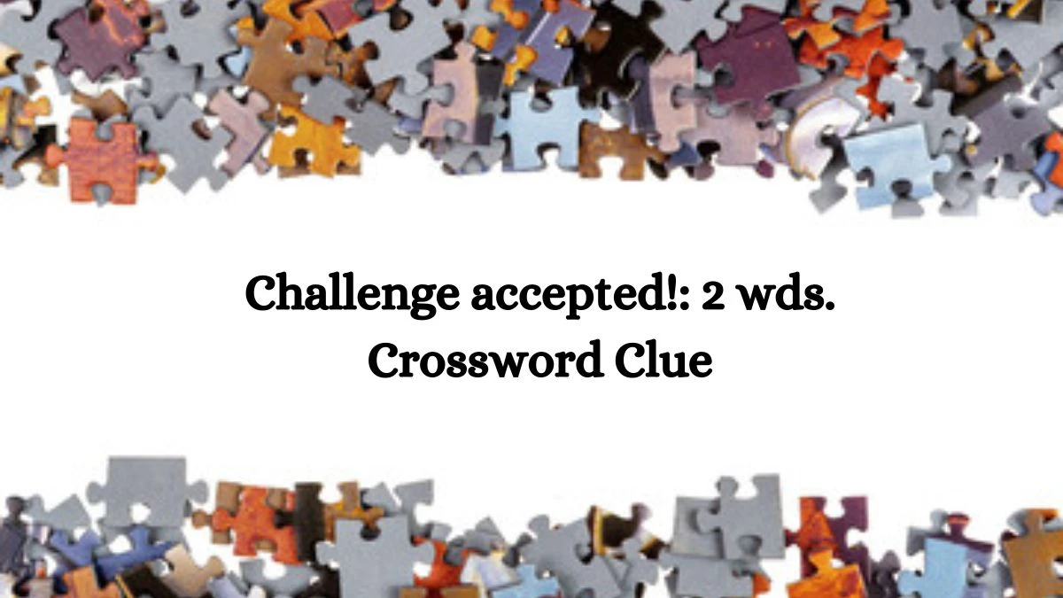 Challenge accepted!: 2 wds. Daily Commuter Crossword Clue Puzzle Answer from October 19, 2024