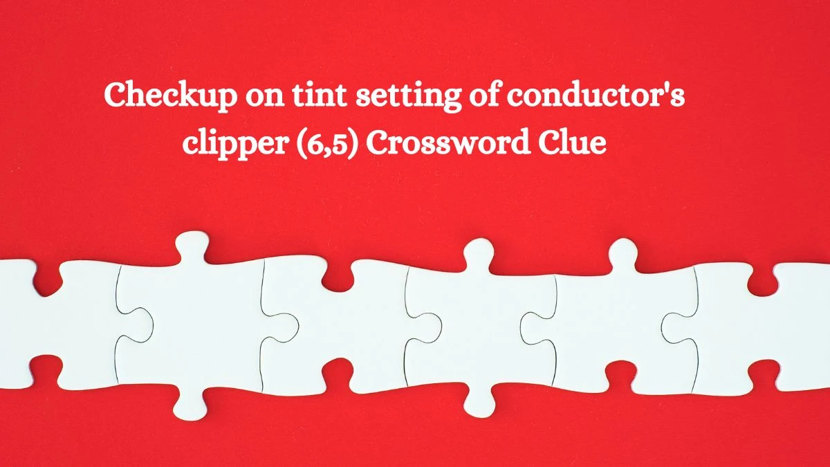 Checkup on tint setting of conductor's clipper (6,5) Crossword Clue Puzzle Answer from October 07, 2024