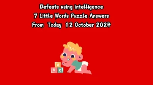 Defeats using intelligence 7 Little Words Puzzle Answer from October 12, 2024