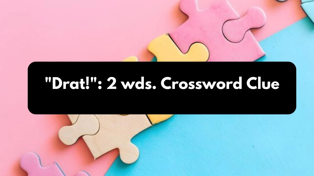 Drat!: 2 wds. Daily Commuter Crossword Clue Puzzle Answer from October 25, 2024