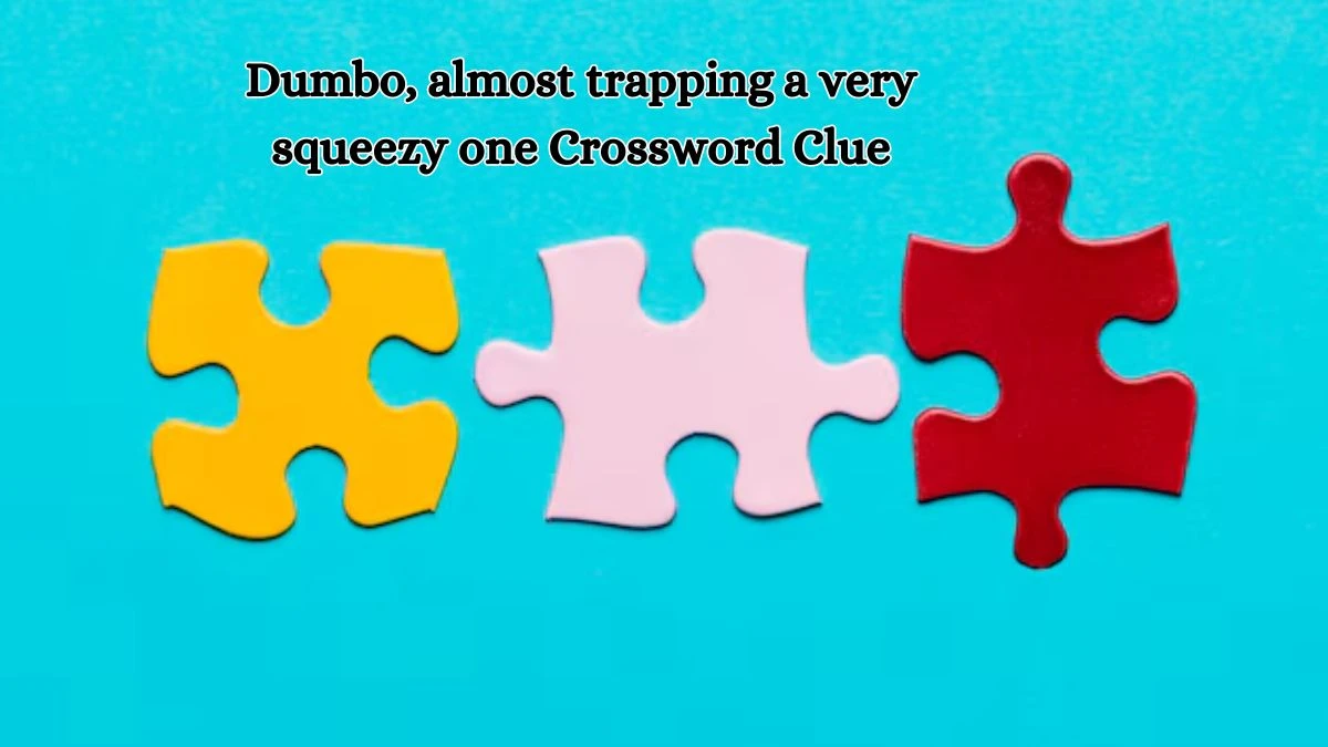 Dumbo, almost trapping a very squeezy one Crossword Clue Puzzle Answer from October 11, 2024