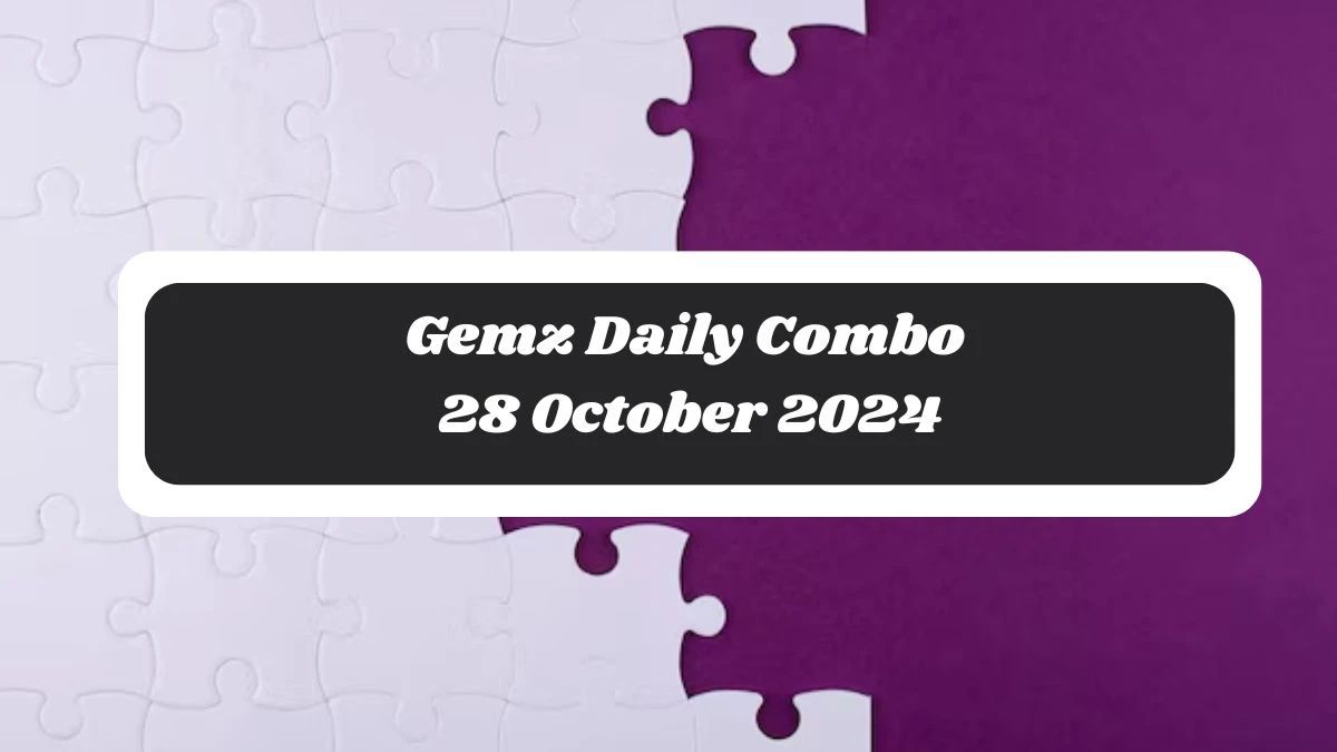 Gemz Daily Combo 28 October 2024 - Cards for Coins!