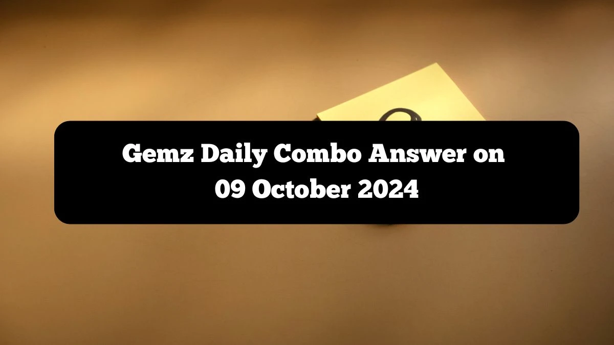 Gemz Daily Combo Answer on 09 October 2024 - Cards for Coins!