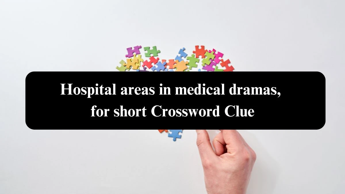 Hospital areas in medical dramas, for short NYT Crossword Clue Puzzle Answer from October 23, 2024