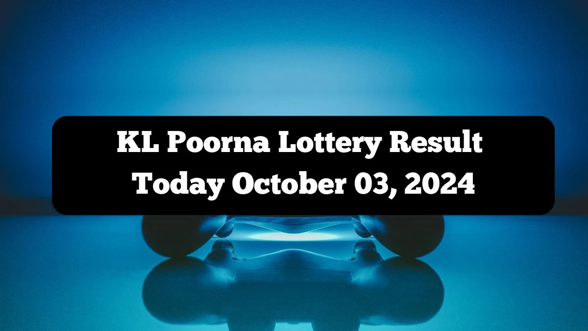 KL Poorna Lottery Result Today October 03, 2024