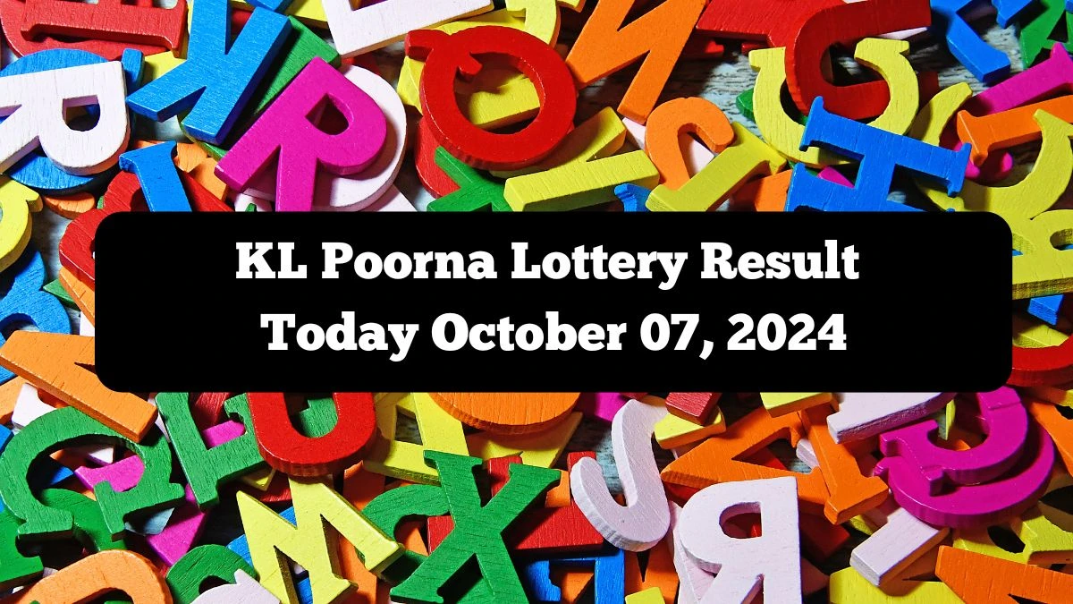 KL Poorna Lottery Result Today October 07, 2024