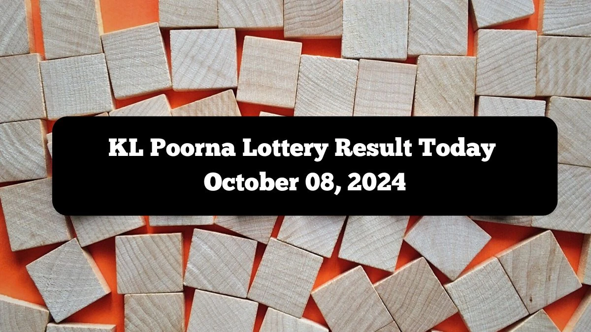 KL Poorna Lottery Result Today October 08, 2024