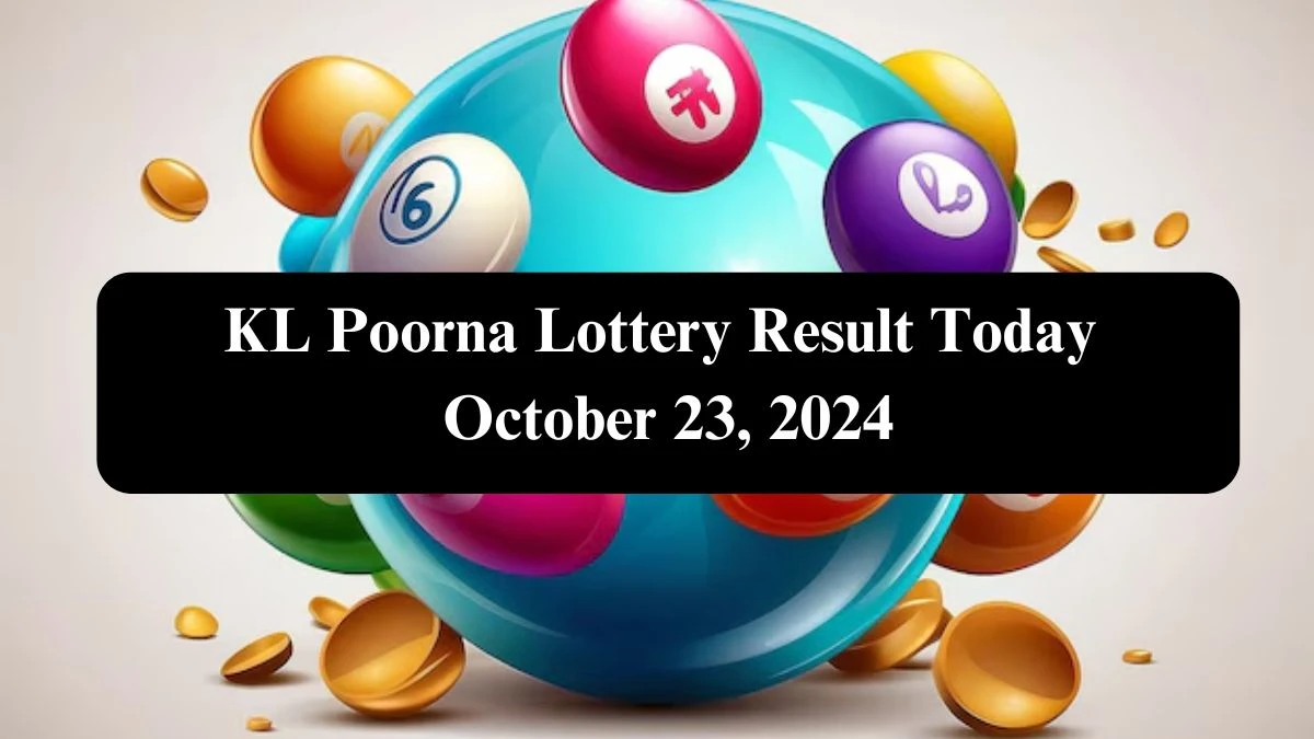 KL Poorna Lottery Result Today October 23, 2024