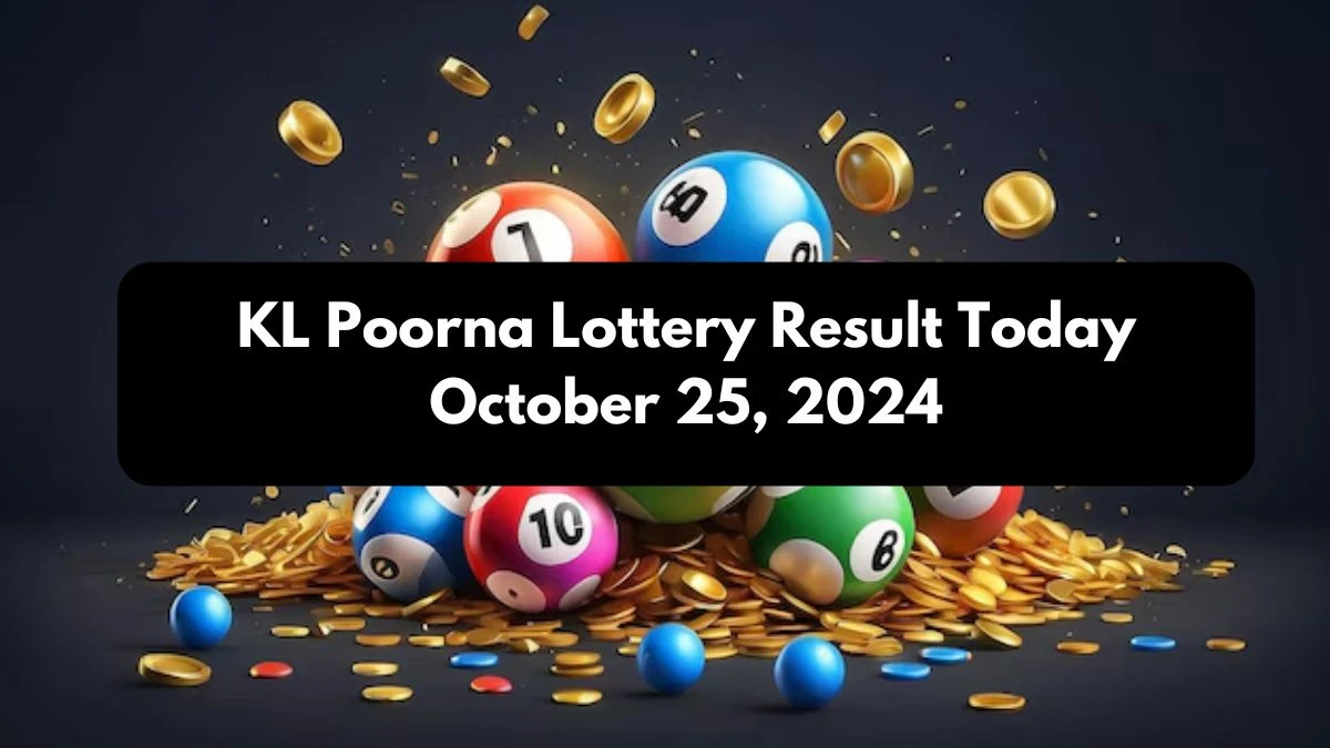 KL Poorna Lottery Result Today October 25, 2024