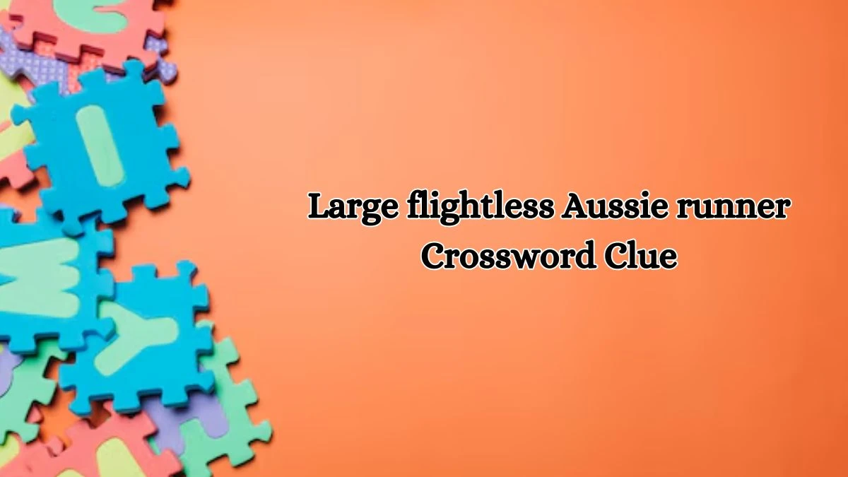 Large flightless Aussie runner Daily Themed Crossword Clue Puzzle Answer from October 17, 2024