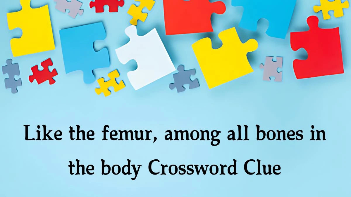 NYT Like the femur, among all bones in the body Crossword Clue Puzzle Answer from October 10, 2024