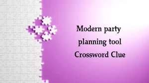 Modern party planning tool NYT Crossword Clue Puzzle Answer from October 18, 2024