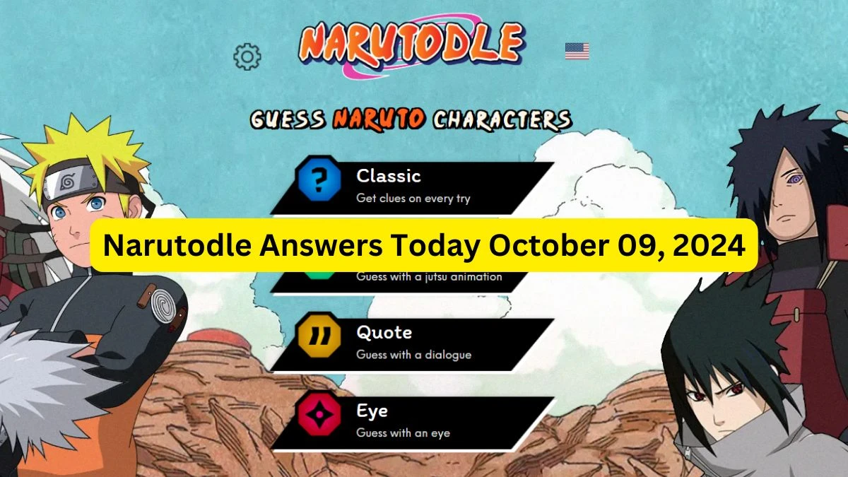 Narutodle Answers for Today October 09, 2024, Classic, Jutsu, Quote, and Eye