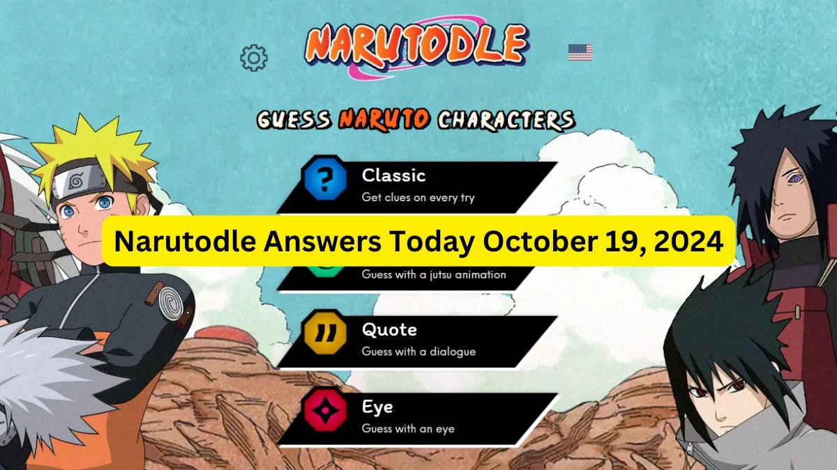 Narutodle Answers for Today October 19, 2024, Classic, Jutsu, Quote, and Eye