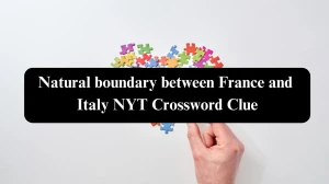 Natural boundary between France and Italy NYT Cros...