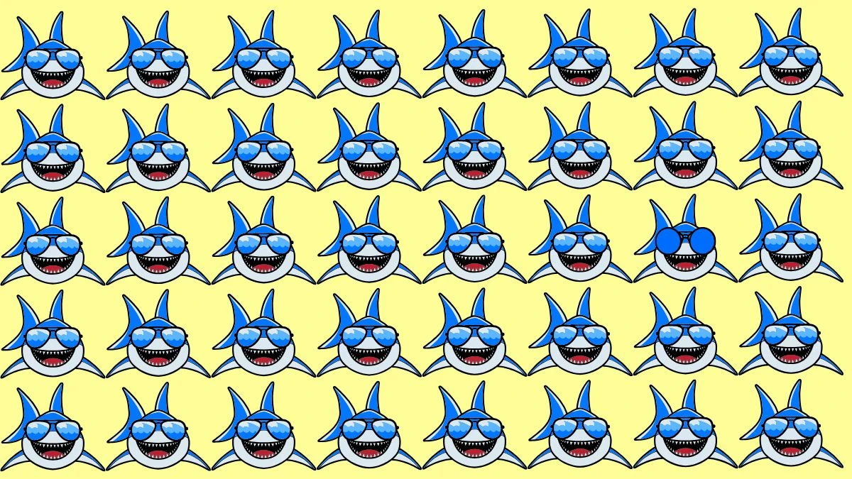 Observation Brain Challenge: Only Eagle Eyes Can Spot the odd Shark in 7 Secs