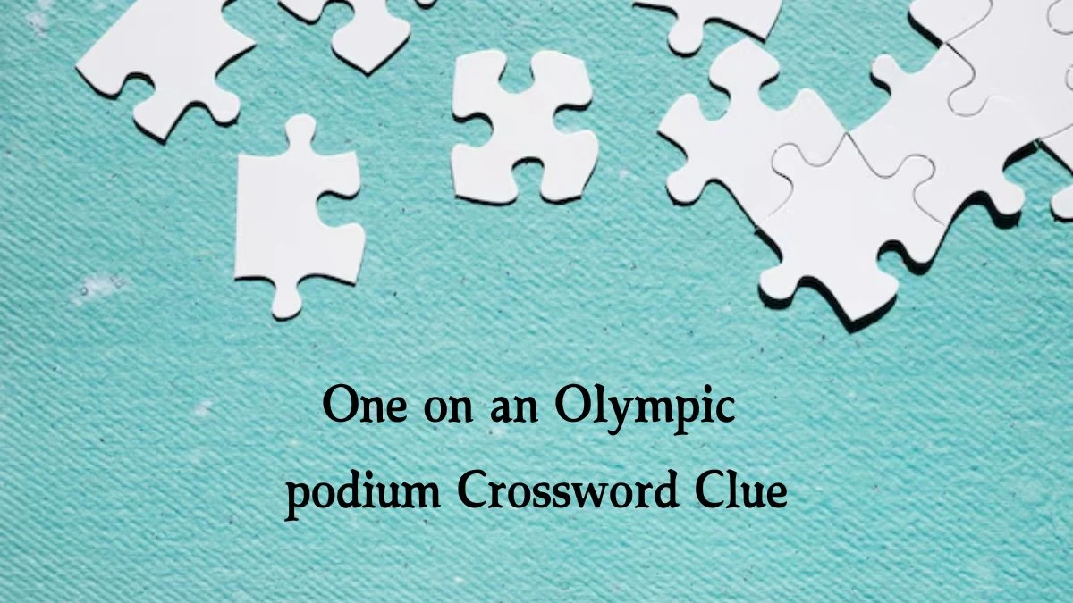 One on an Olympic podium Daily Commuter Crossword Clue Puzzle Answer from October 12, 2024