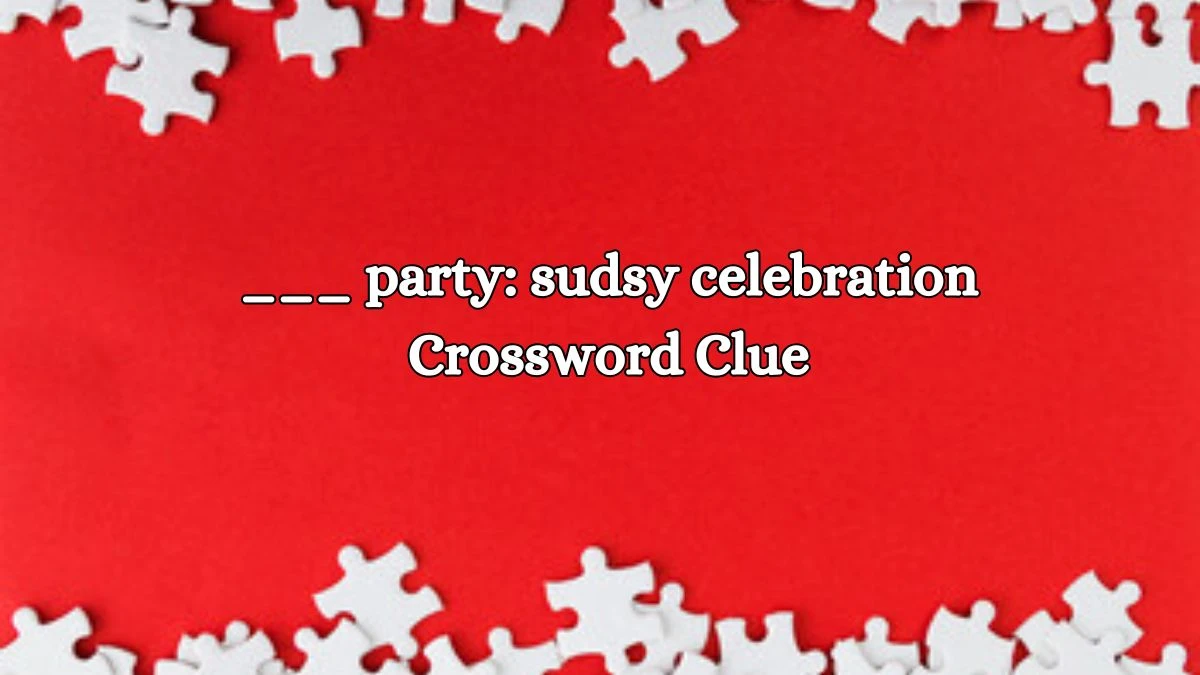 LA Times ___ party: sudsy celebration Crossword Clue Answers with 4 Letters from October 16, 2024